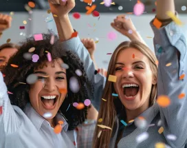 Employees celebrating on Employee Appreciation Day