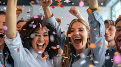 Employees celebrating on Employee Appreciation Day