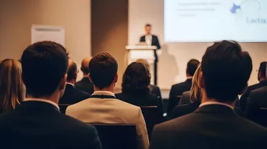 employees attending a conference